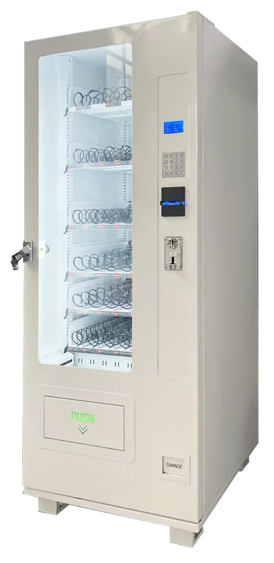 Automatic Coin Operated Milk Tea Snack Drink Combo Vending Machine