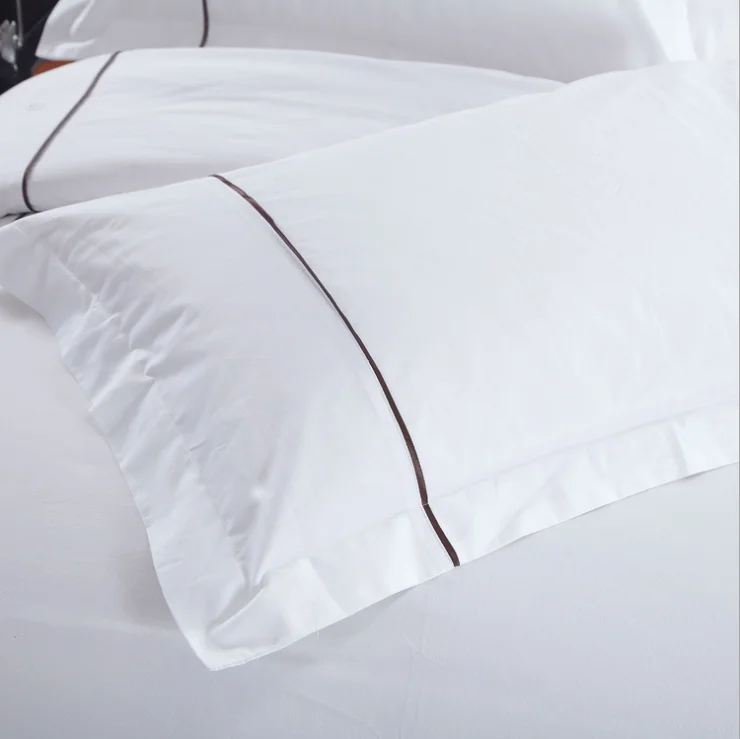 Factory Wholesale Cheap 118 Inch 280cm Width Cotton Linen Roll Fabric 250t 300tc Breathable Eco-Friendly Mercerized Pattern