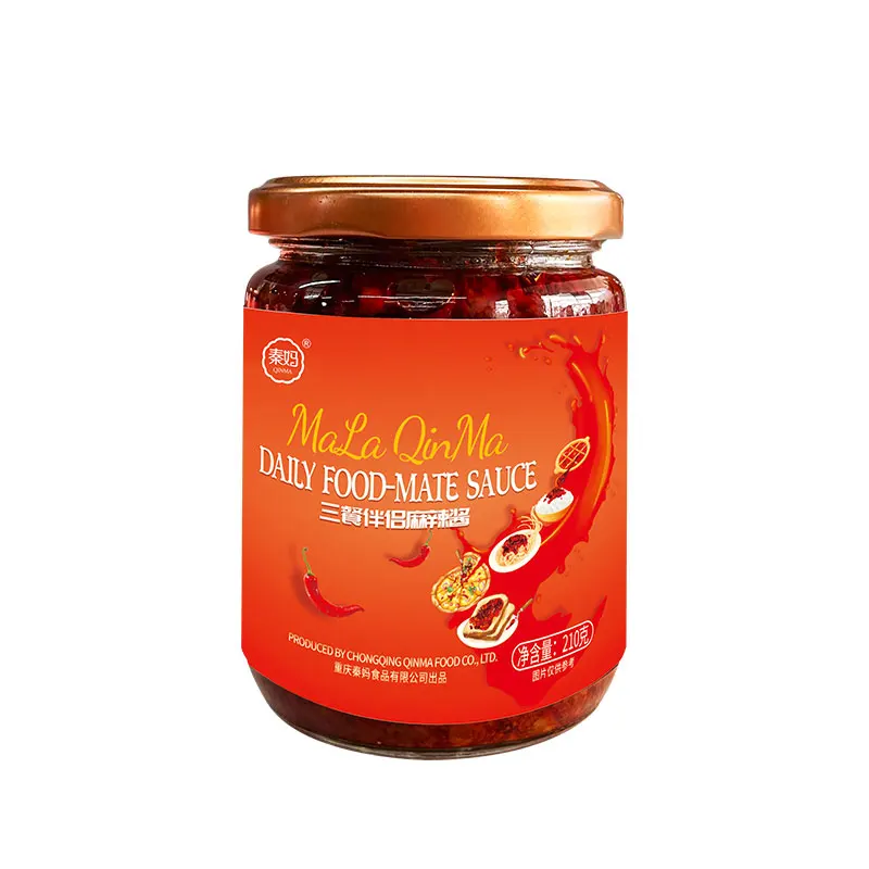 Qinma FLYBYJING Sichuan Chili Crisp, Gourmet Spicy Hot Savory All-Natural Chili Oil Sauce Versatile Sauce Good on Everything