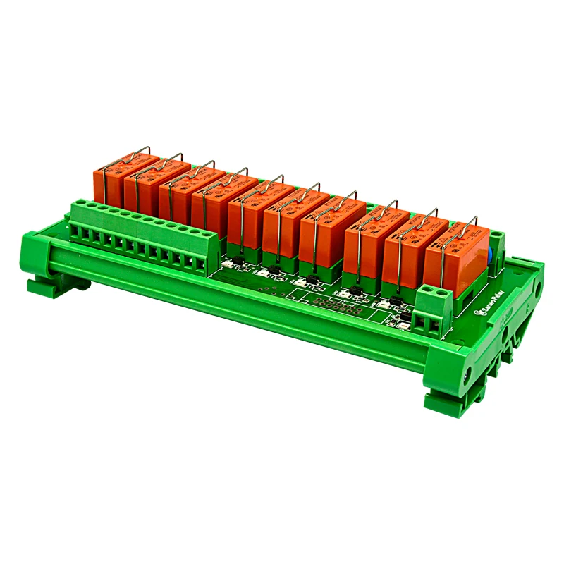 Original Tyco 10-channel electromagnetic relay module 16A 250VAC 30VDC RT314024 one open one closed PLC drive amplifier board
