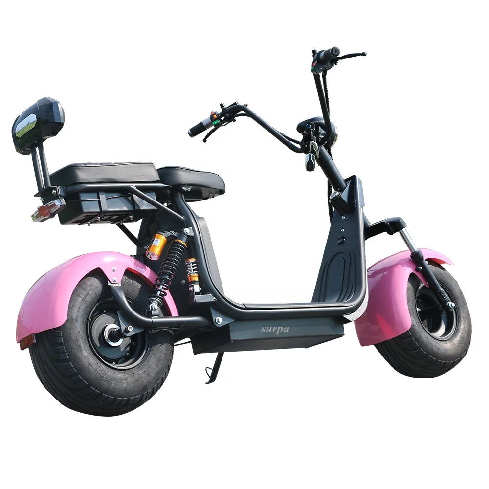 1500w 2000w  3000w 60v 12ah/20/40ah removable battery  fat tire citycoco gps tracking system electric scooter
