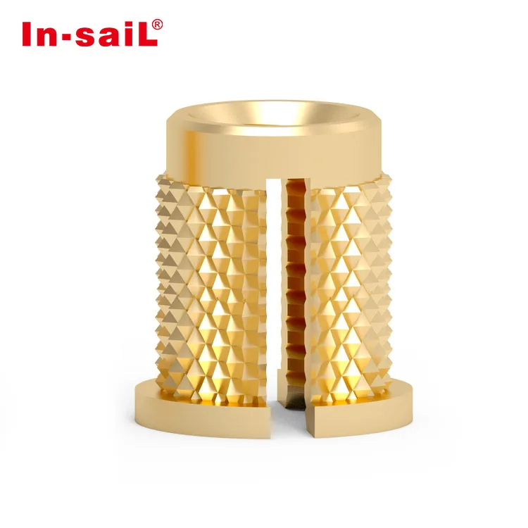 Высокоточные детали с ЧПУ высококачественные резьбовые вставки гайки прессованная гайка накаткой прорезью Резьбовая вставка для пластика ABS PP