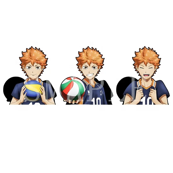 Аниме Hinata Shoyo Автомобильная наклейка Haikyuu 3D мультфильм водонепроницаемые наклейки домашний декор настенные для ноутбука холодильника