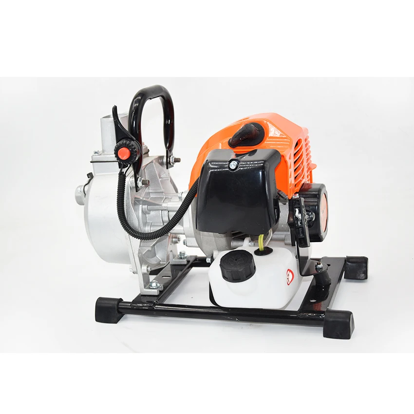 Portable water pump for flexible shaft high pressure gasoline engine