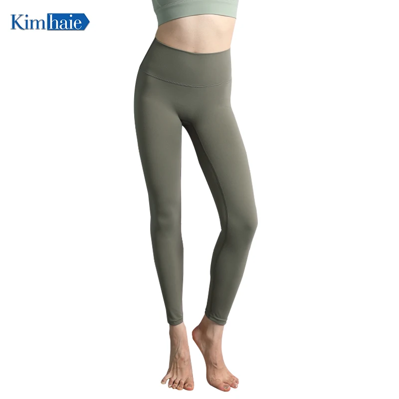 Женские штаны для йоги с высокой талией, обнаженные леггинсы 9/10