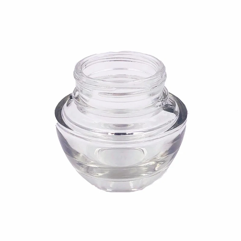 5 ml Clear Eye Cream Glass Jar Mini Face Cosmetic Glass with 37 mm finish