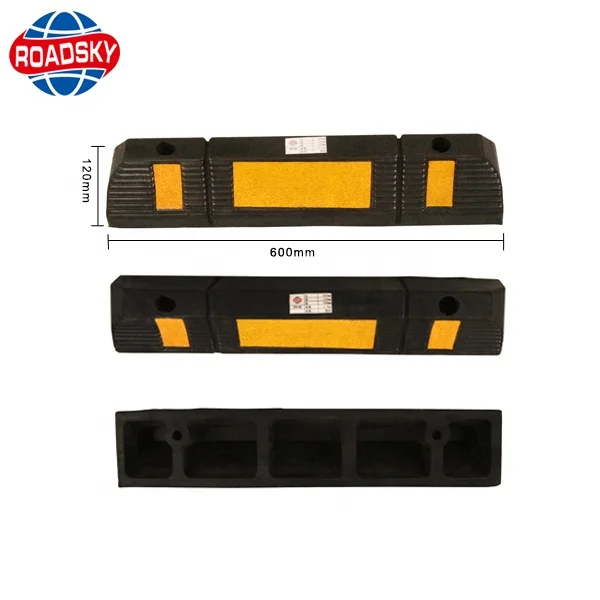 Factory Price Non-Slip Rubber Car Wheel Stopper