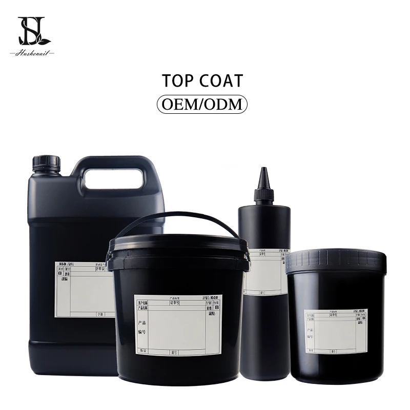 HS High Quality Uv Gel Nail Polish 1kg Private Label Acrylic No Clean High Shine Top Coat In Bulk
