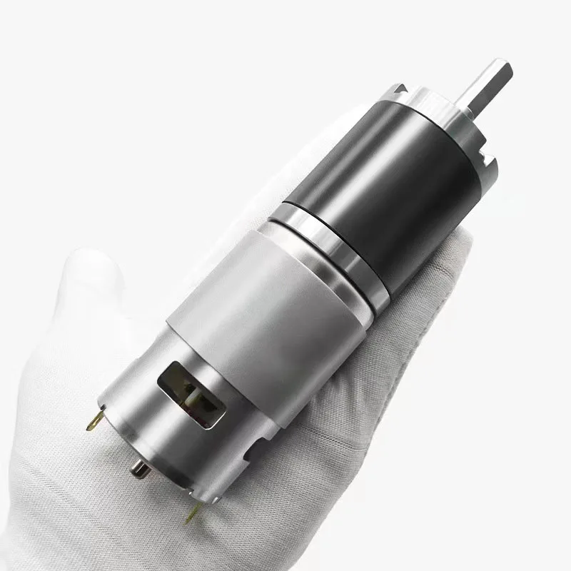 55N.M High Torque 32mm 12 V 24 V Planetary Gear Motor Shaft 10mm RS 555 DC Metal Planetary Motor