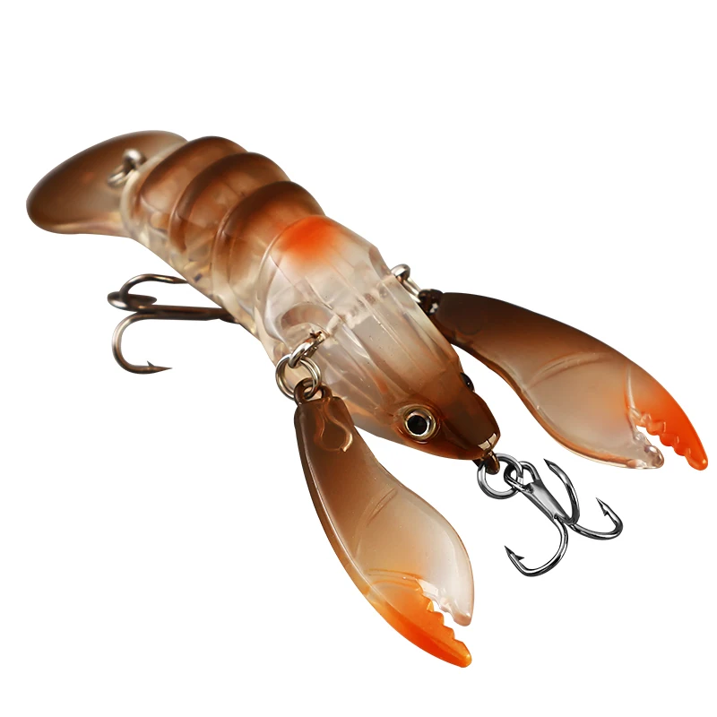 6.5cm9g Crazy Jointed Claws Bionic Fishing Baits Hard Plastic Crawfish Bait Shrimp Lobster Claw Artificial Lure Swimbait