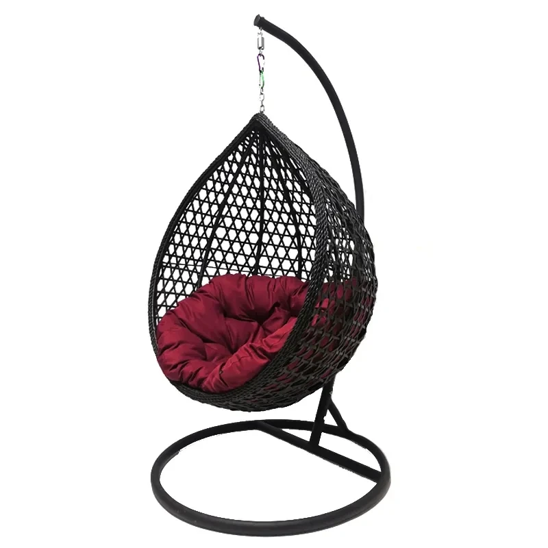 Luxury Modern Garden Furniture Hanging Egg Chair Rattan Garden Swing Chair