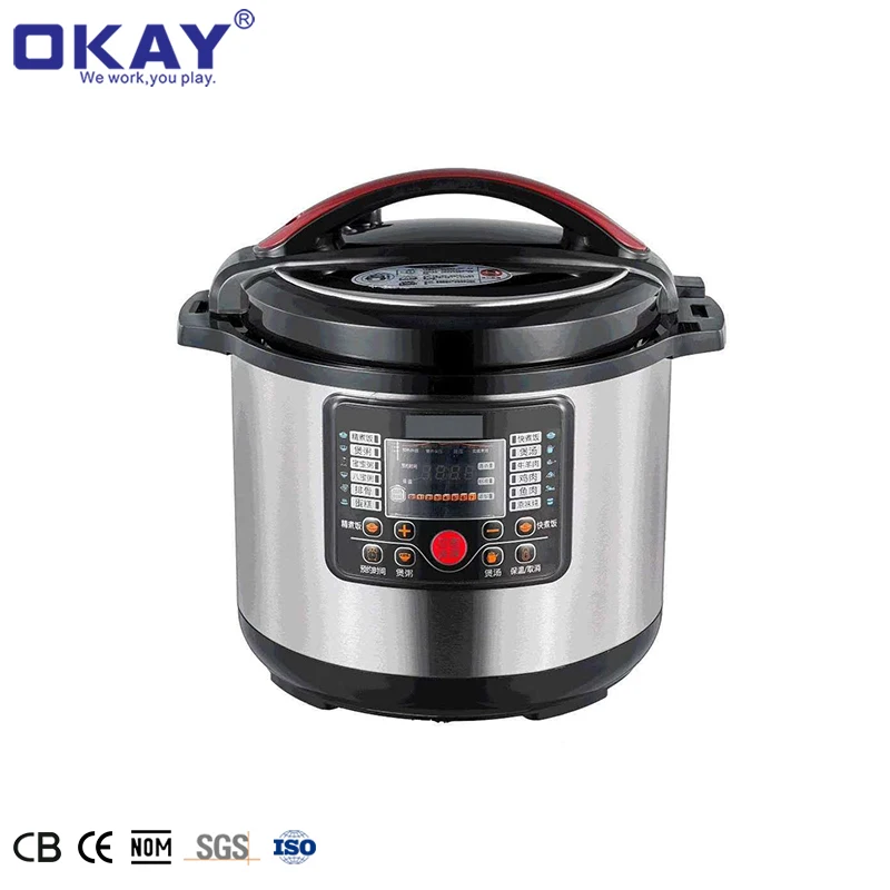 
Professional Manufacturer Aluminium Heating Plate Pressure Cooker Stainless Steel Durable Electrical Pressure Cooker 