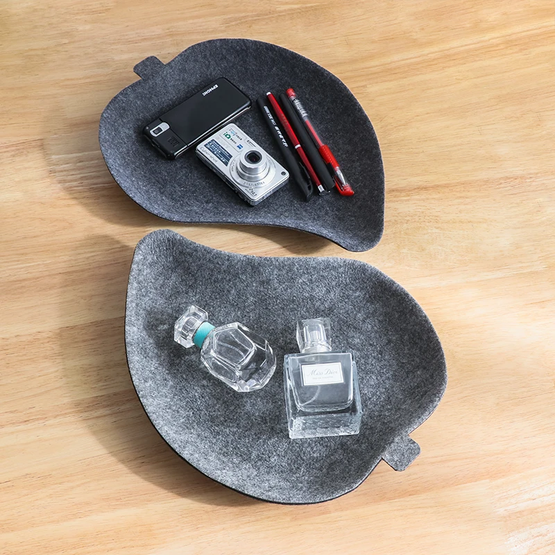 Creative Home Dinner Plate Fruit Plate Felt Living Room Table Candy Dried Fruit Tray for Snack storage tray