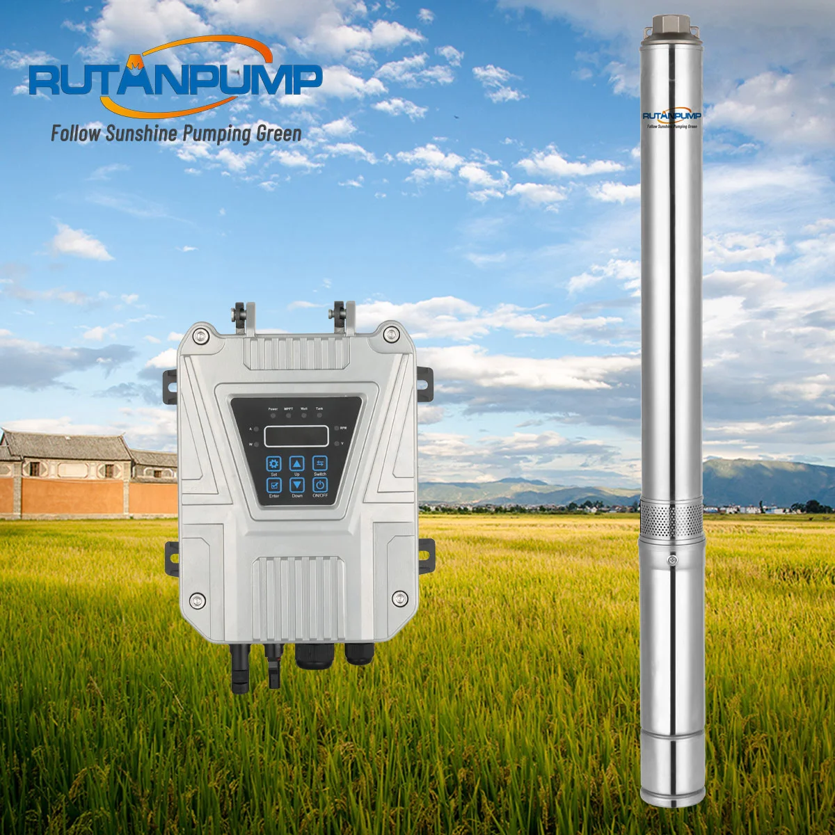 best quality borehole Brushlesssolar powered water pumps solar water pump for agriculture water pump solar for garden irrigation