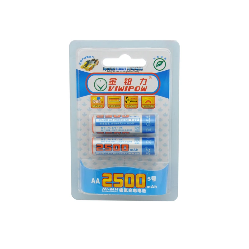 Аккумуляторные батареи высокой емкости AA 2500 мАч Ni-MH