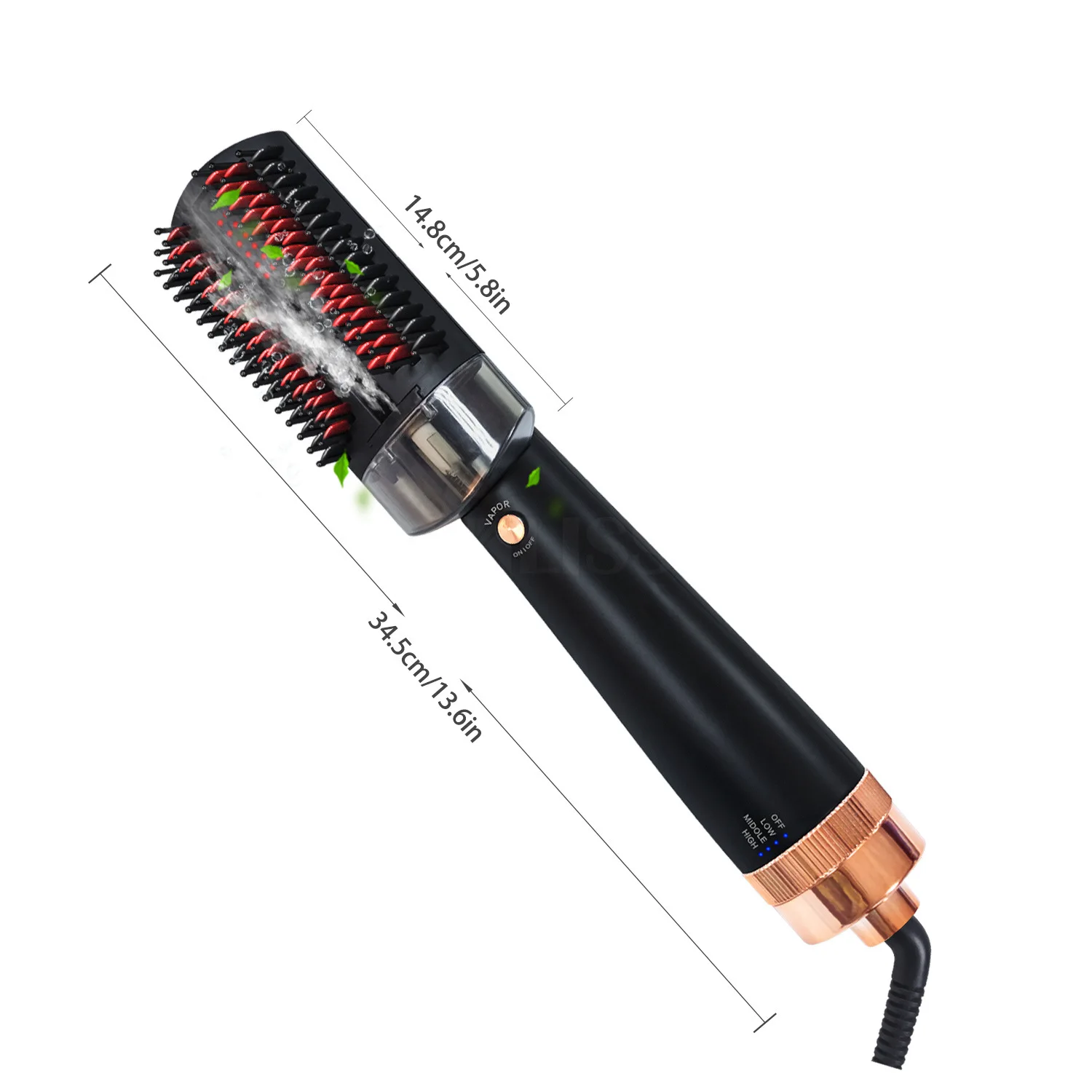 Five-in-one hot air comb spray hair care curling and straightening dual-use hair dryer multifunctional infrared hair straight