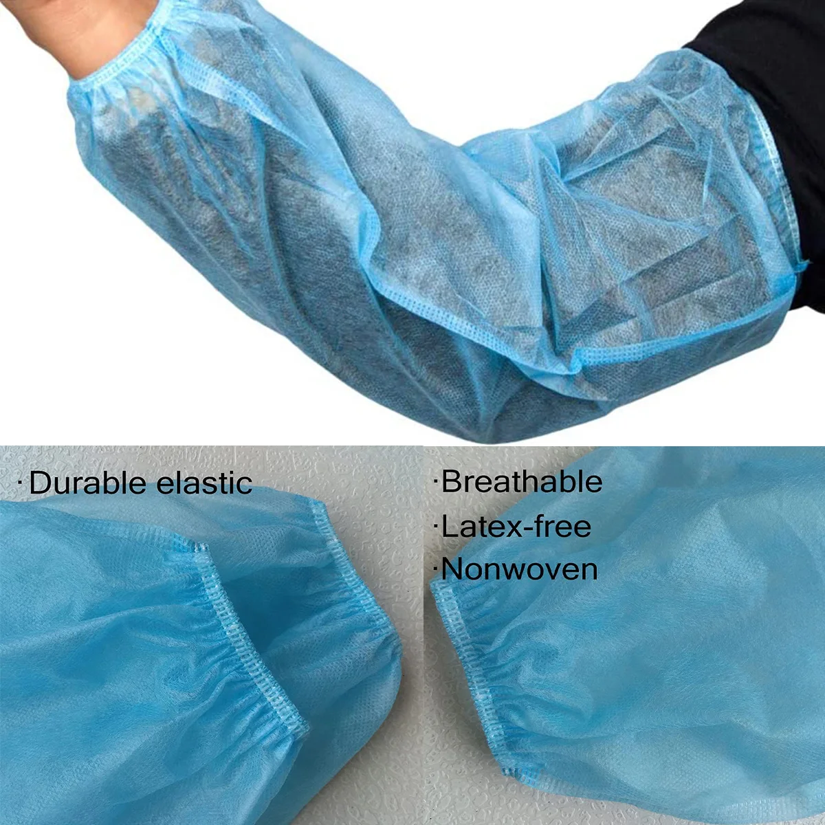 OEM Plastic Waterproof Disposable Colored Over sleeves PE Sleeve Cover