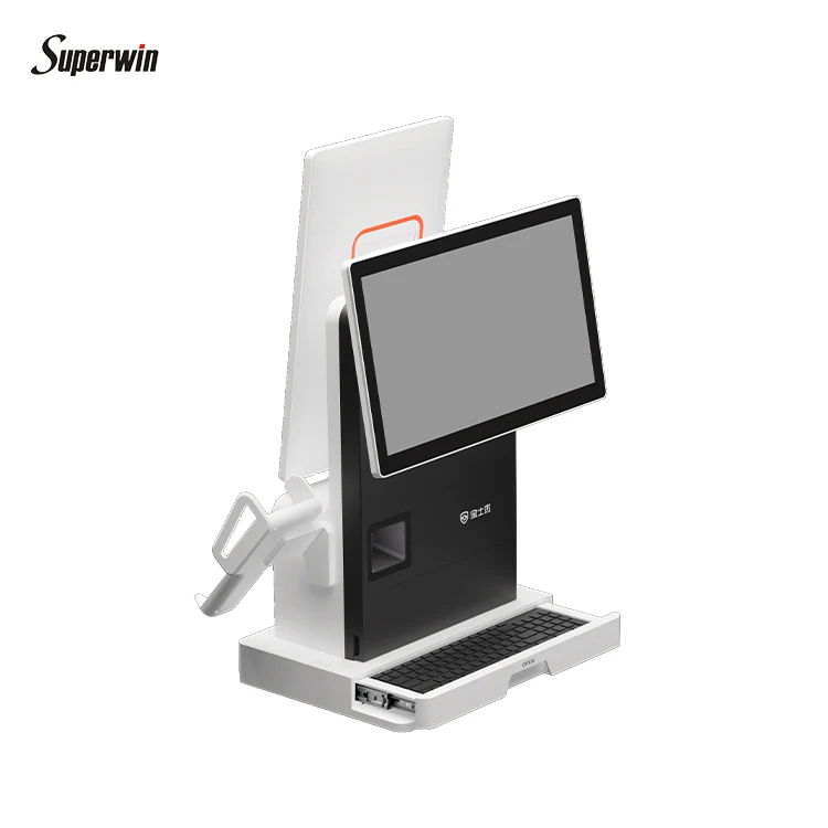 PSJ9000 Cash Register Touch Screen Restaurant Terminal Payment Machine All in One Point of Sale Windows POS System