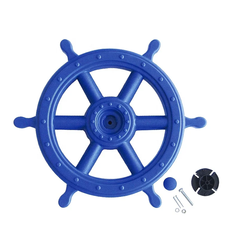 Hot selling swing accessories kids toys steering wheel playground plastic pirate ship steering wheel
