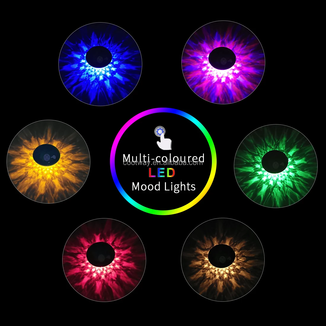 RGB Light Show Portable Mini Floating Waterproof Wireless MP3 Player Bluetooth Music Speakers