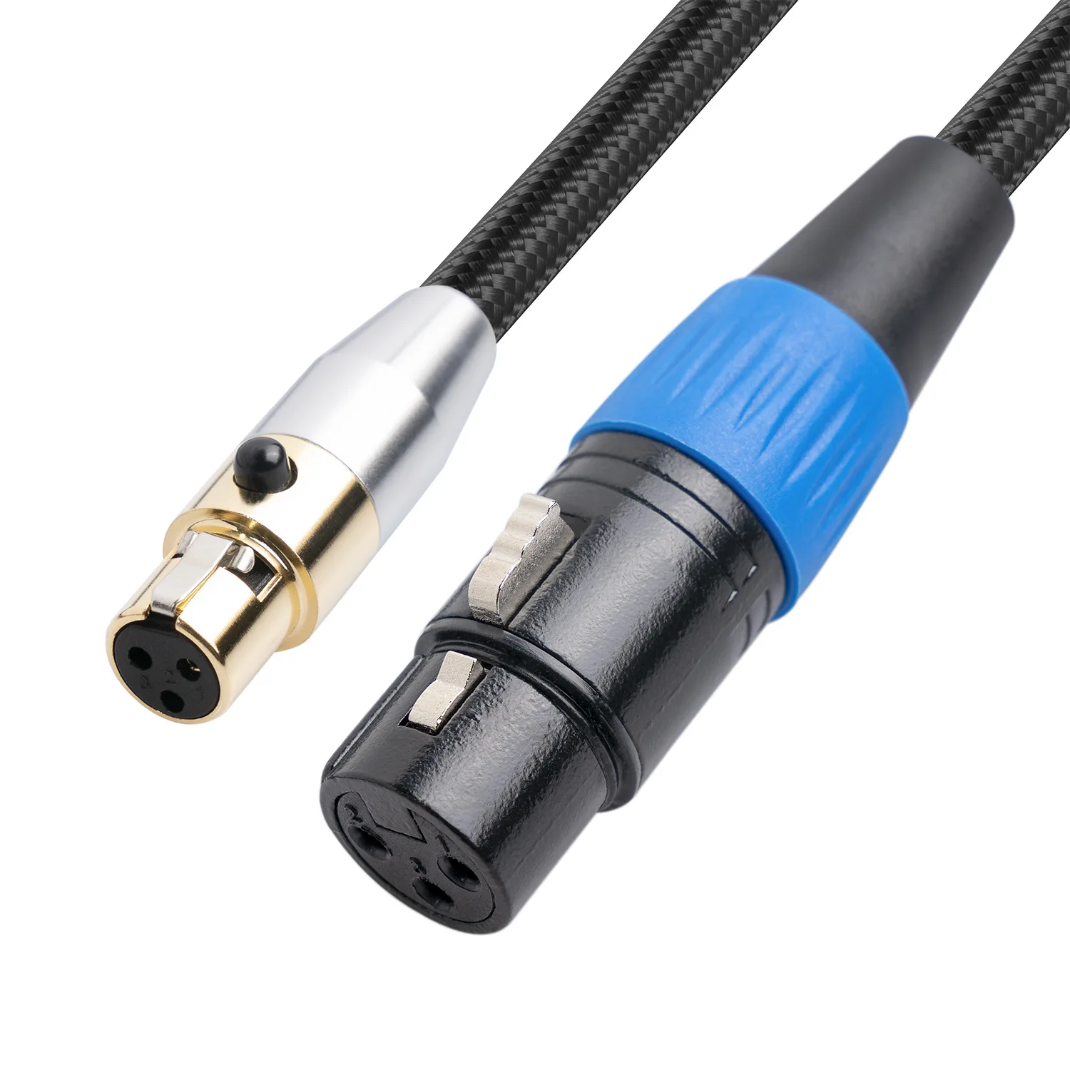 Mini XLR female to XLR female audio adapter cable for Camera Video Assist