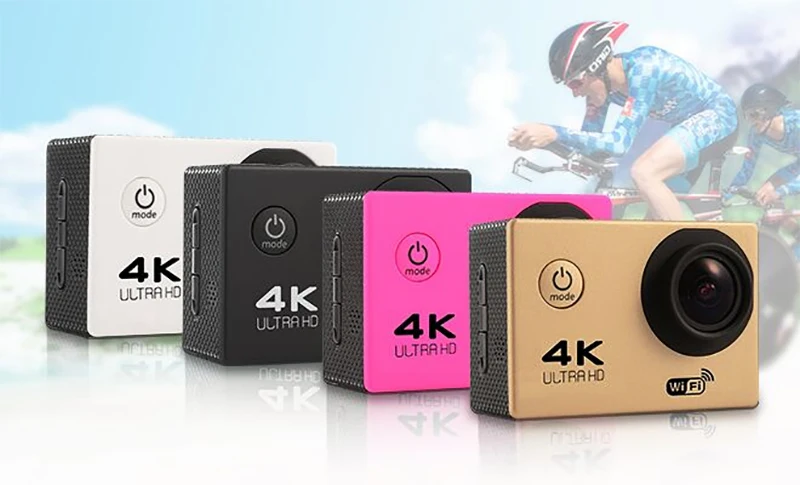 
4K WIFI Outdoor Action Camera Video Extreme Sports helm Ultra HD Diving Waterproof 16MP 170 Wide Angle 