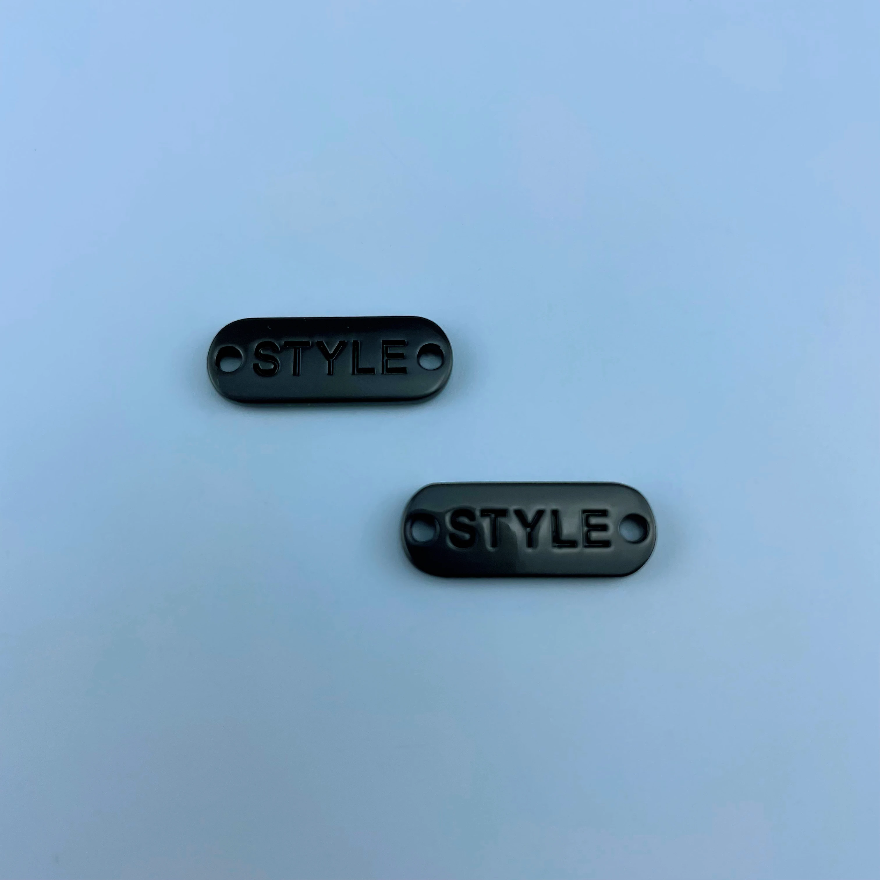 Alloy Metal plates label badge crinoline tag pins for clothes trimming and sewing accessories custom buttons