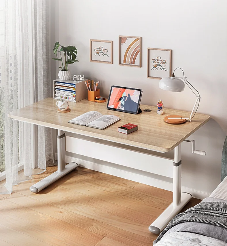 Hot Sales Modern Portable Wooden Writing Desk Adjustable Office Furniture Foldable Standing Laptop Table/Computer Desk