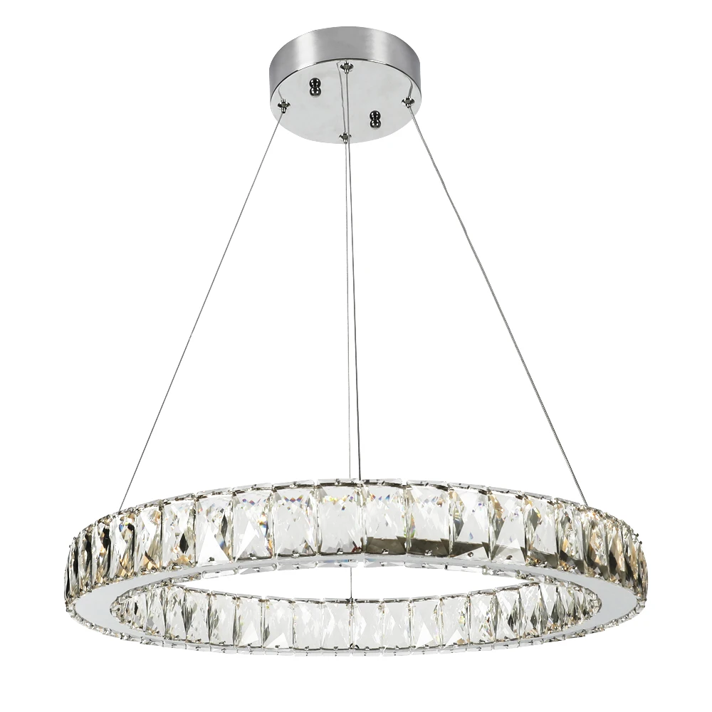 Hot Sale Manufacturer Supply LED Art Deco Glam Morern Flush Mount Lighting Round Crystal Glam Chandelier