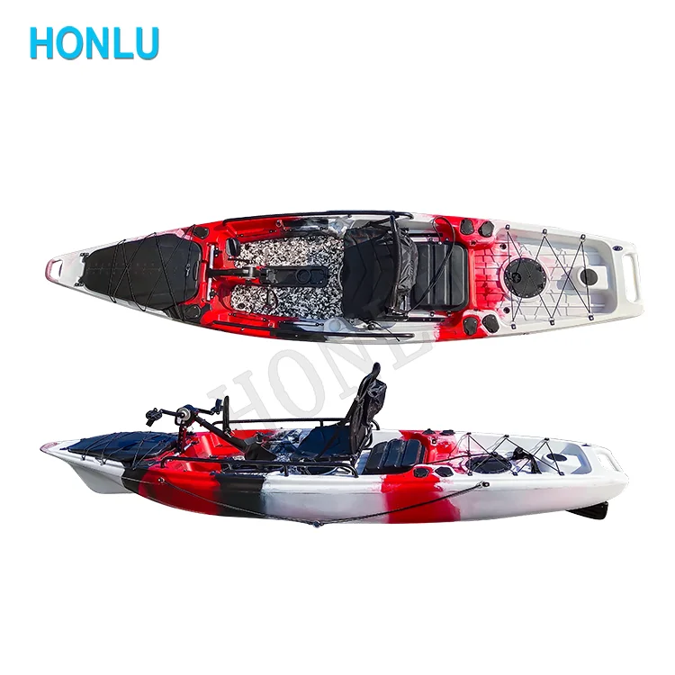 HDPE fishing kayak with customs accessories for fisher man use, kayaks ocean