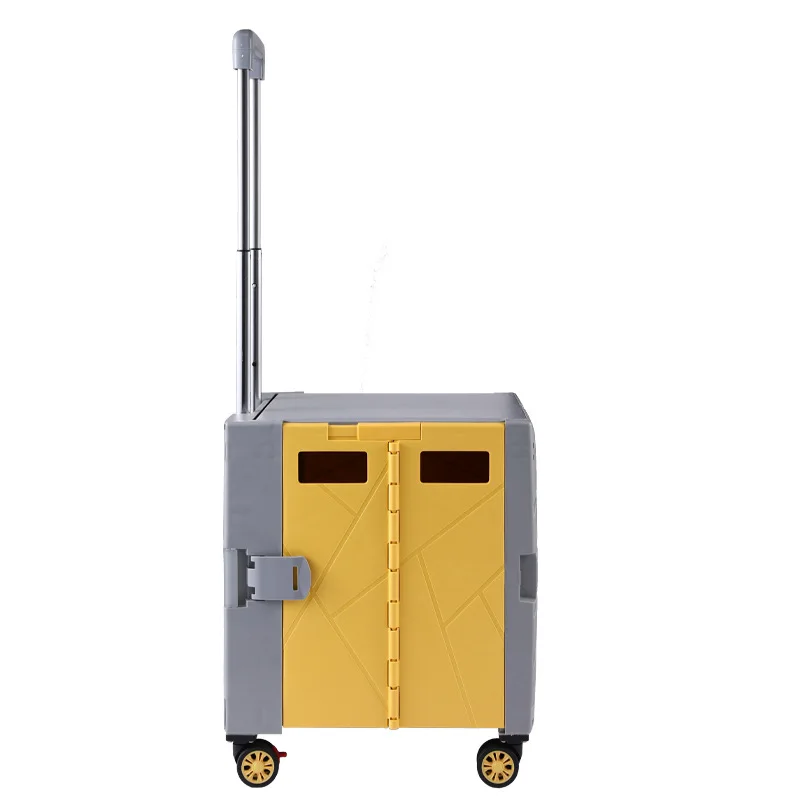 Factory Directly Wholesale Auto Durable Collapsible Plastic Folding Foldable Shopping Cart