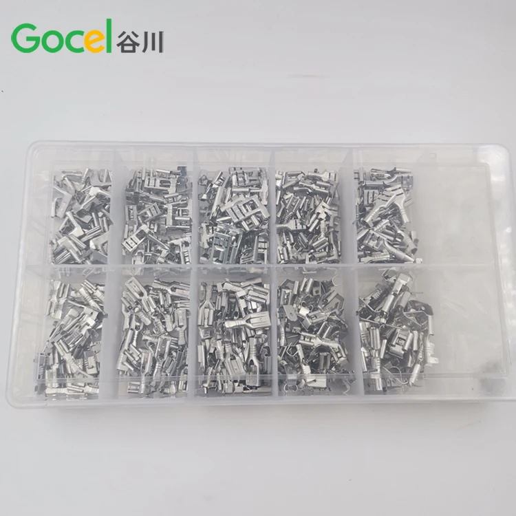  Серебряный 380pcs электрическая штемпелюя кабель провод набор обжимных клемм для 2 8/4 8/6