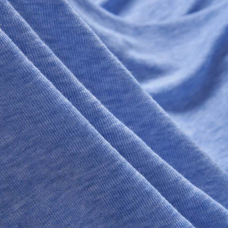 150g Spring/summer Base Shirt fabric Lessel natural fiber 1*1 thread T shirt knitted fabric Tencel wool