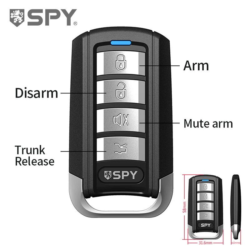 universal car alarms remote control anti theft multi function one way car alarm system BT smart phone APP car alarm system