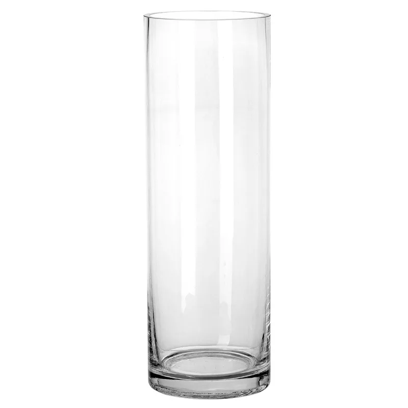 Nordic Wedding Table Decor Clear Tall Flower Bud Vase Cylinder Glass & Crystal Vases