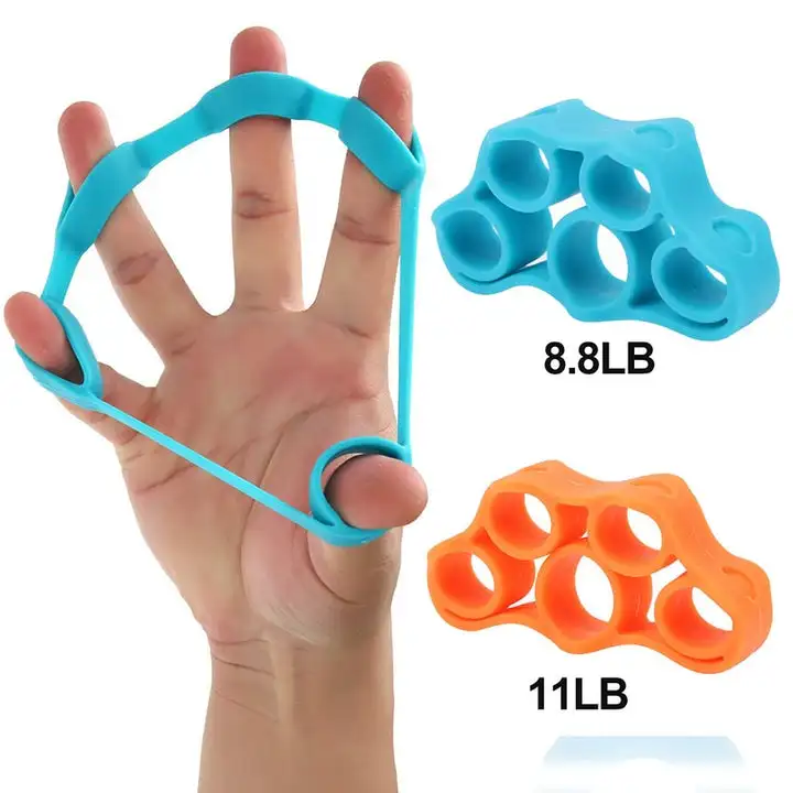 Gripper Silicone Finger Exercise Hand Grip Strength Trainer Finger Exerciser Resistance Bands Fitness/