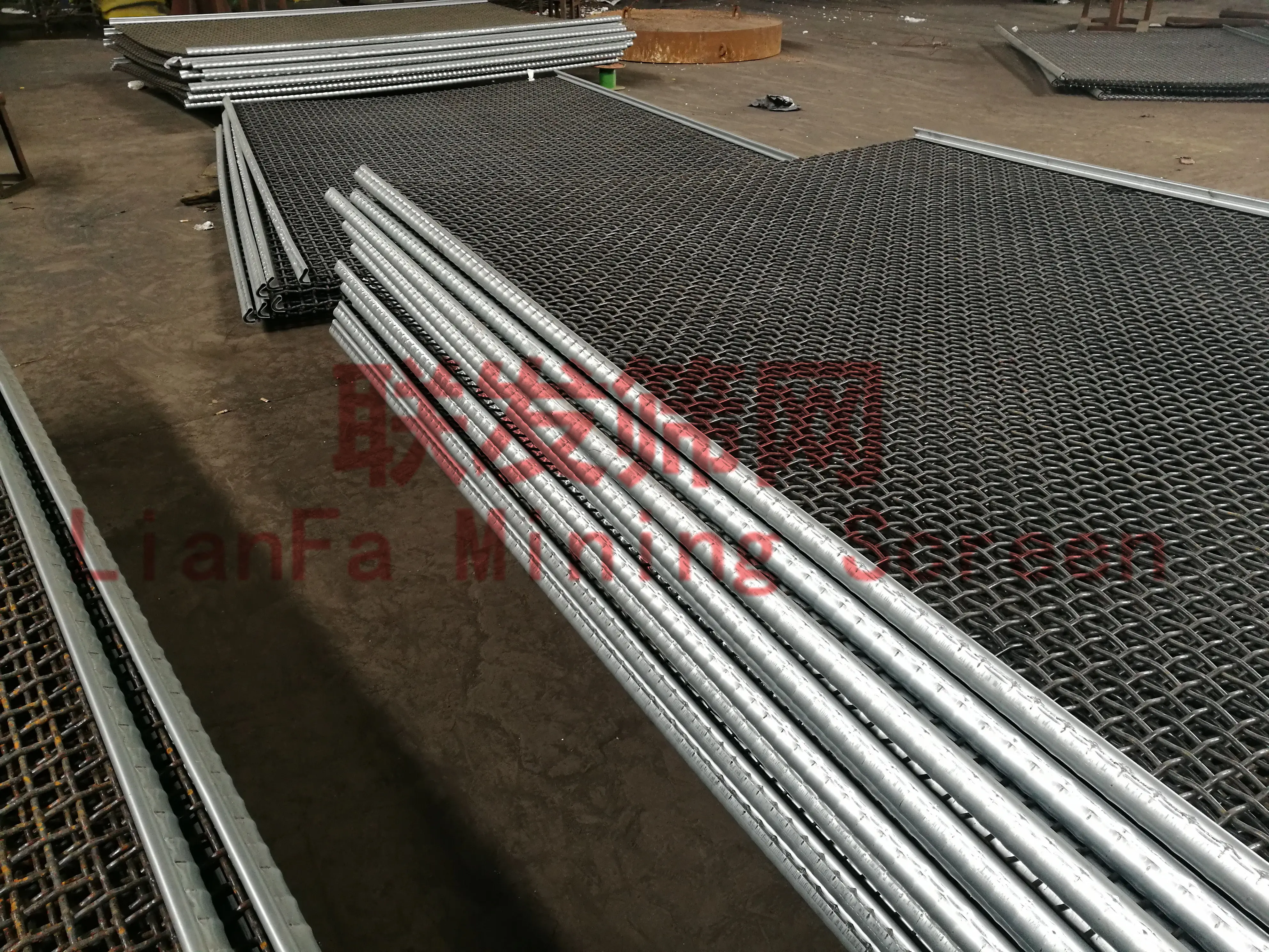 Wholesale 65Mn Steel Quarry Woven Sand Crusher Mine Sieving Screen Mesh With Hooked