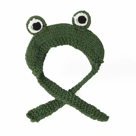 Autumn Winter Frog Ear Knitted Headband Girl Crochet Hairband Headwrap Wide Stretch Girls Head Band Headdress Child