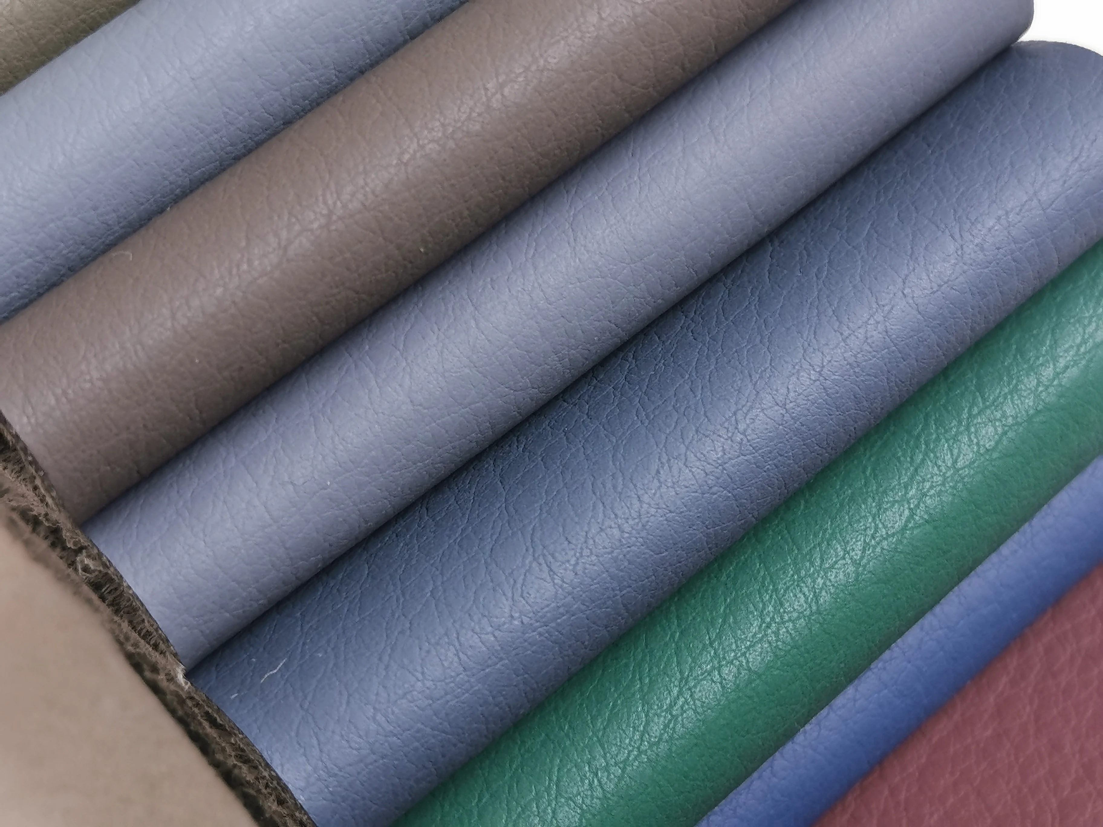 Printed 1.5 MM Genuine Microfiber Fabric Artificial Sofa  PU Material Leather