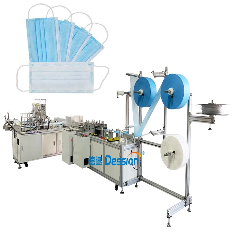Одноразовая Больничная хирургическая медицинская 3-слойная машина для изготовления маски