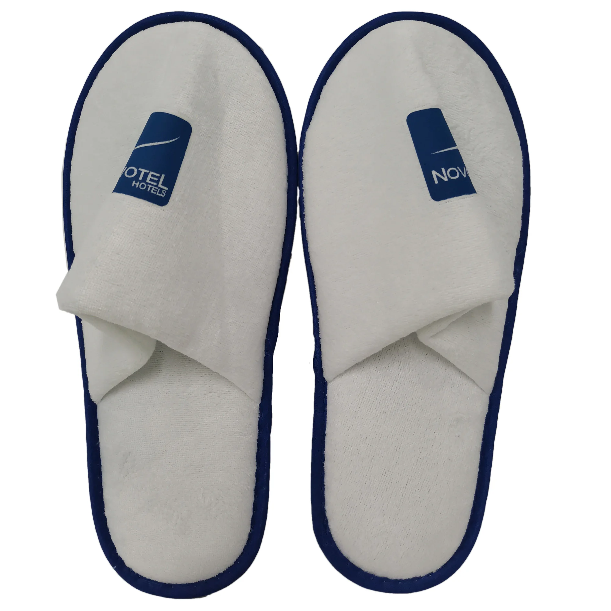 Hotel slippers Wholesale Customized Economic Commercial Hotel Disposable Slippers Pile Fabric Spa Slippers