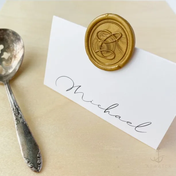 customized logo wax seal hot stamping envelopes