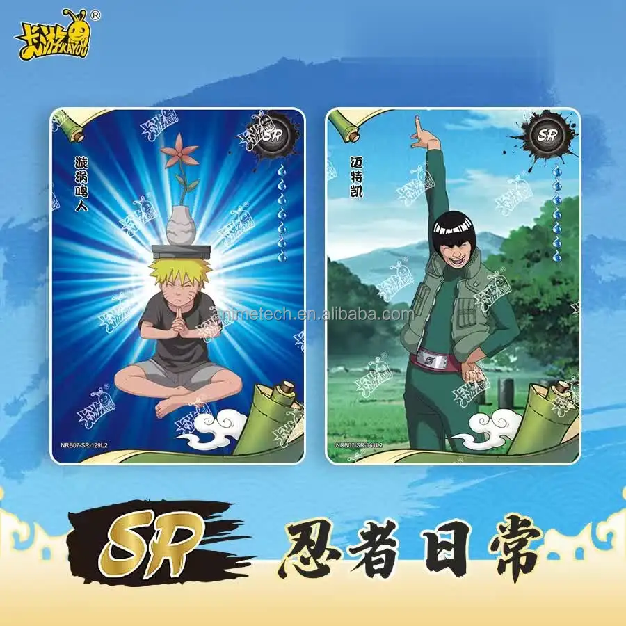 Wholesale Naru toes Kayou T2w7 NEW Edition Anime Trading Card Collection Paper-Based Bronzing Barrage Flash Cards Original