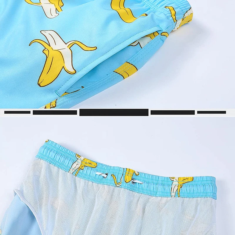 Singapore Hot Sales Custom Patterned Casual Beach Shorts Swimsuits For Mens Swimwear Brief Swimwear Beachwear Men