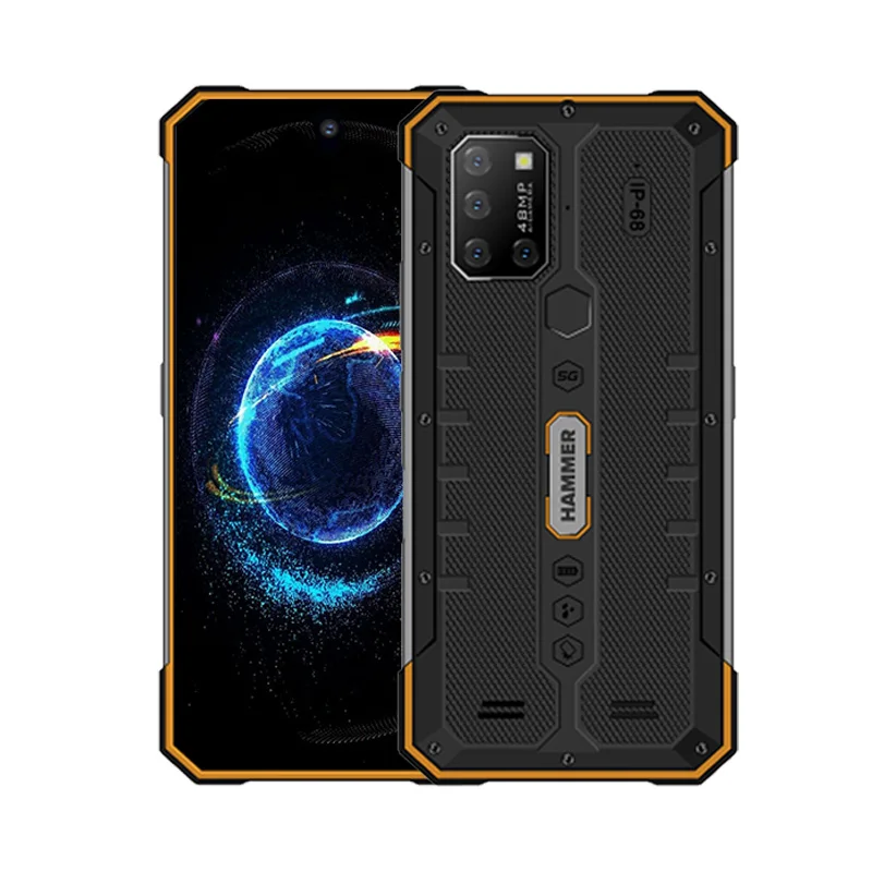 8-Core Chip 5G 8G+256G Android 11 6.3-Inch Rugged Phone Explosion-Proof Waterproof 48M Pixels NFC Fingerprint Recognition Type C