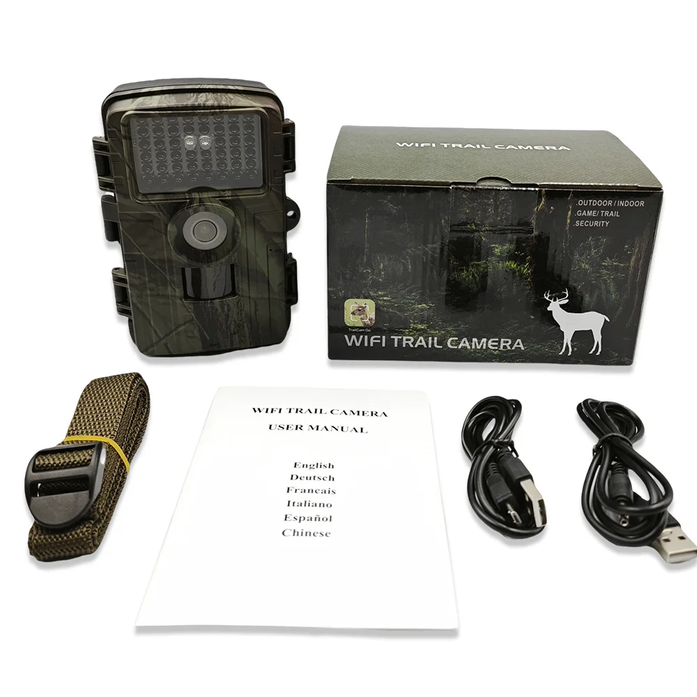 HunterCam PR5000 Trail hunting wild camera wifi 48MP mini wildlife camera with app outdoor farm security game camera wi-fi app