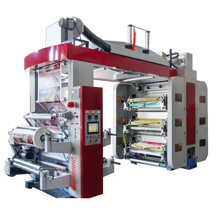 carton box central drum flexo graphic italian printing machine roll to roll satin ribbon printing machine