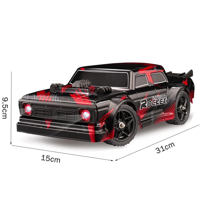 QS New Design 1:16 Scale Remote Control Racing Car Children Toys 4WD R/C Atomize Drifting Light Vehicle Toy With Detachable Tyre