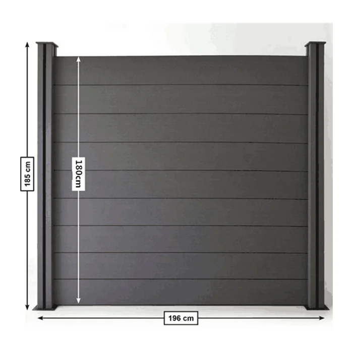 High Quality Outdoor WPC Composite Decking Board Crack-resistant Garden Fence