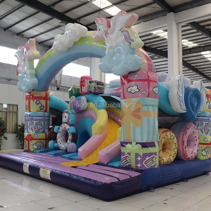 Прямая поставка с завода надувная горка детская замок открытая игровая площадка оборудование большая для детей